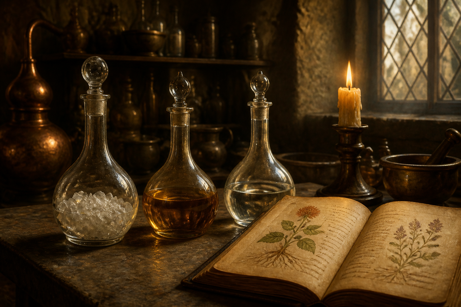 The Three Principles: Salt, Sulfur, and Mercury in Every Plant