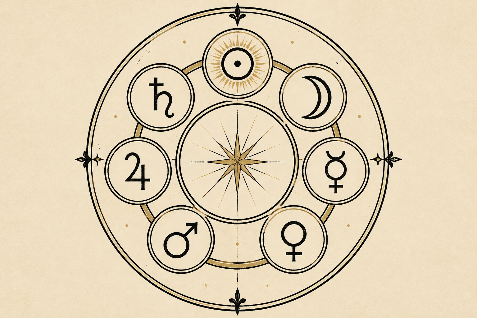 Herbs and Planets — Correspondence Chart Diagram