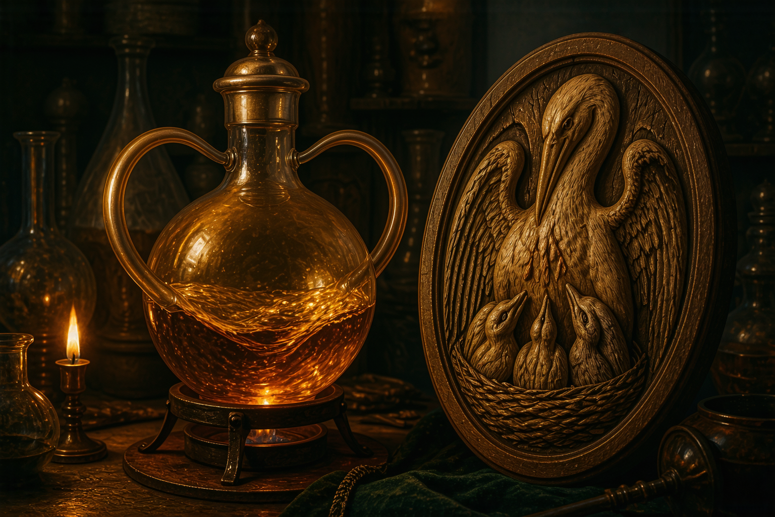 The Pelican: The Bird, the Flask, and the Rose Croix